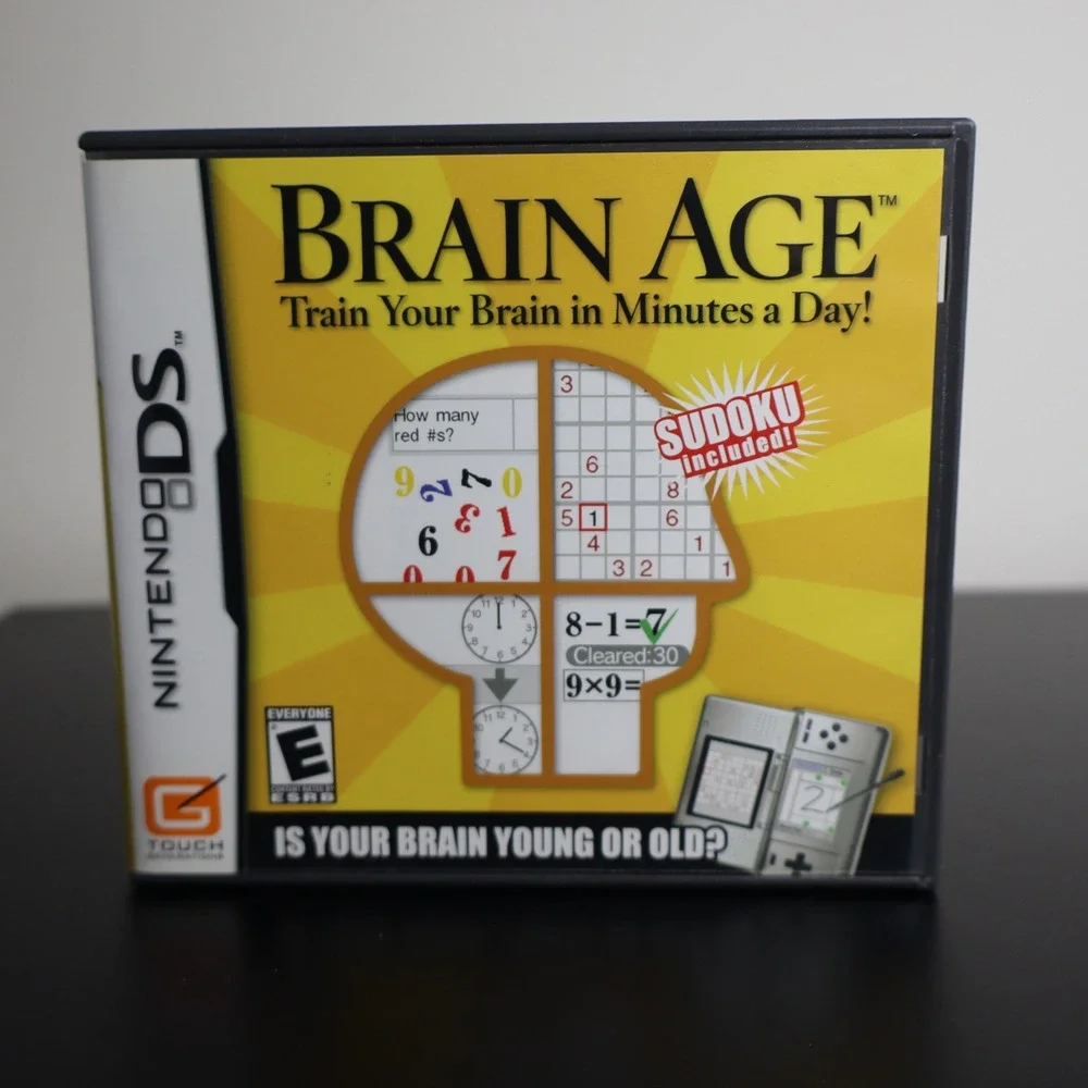 Brain Age: Train Your Brain in‎ Minutes a Day Nintendo DS CIB Tested & Working